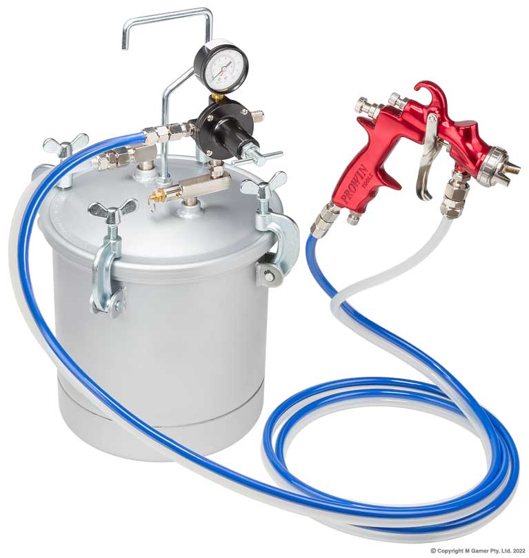 1.8mm 10 Ltr Pressure Feed Spray Gun System